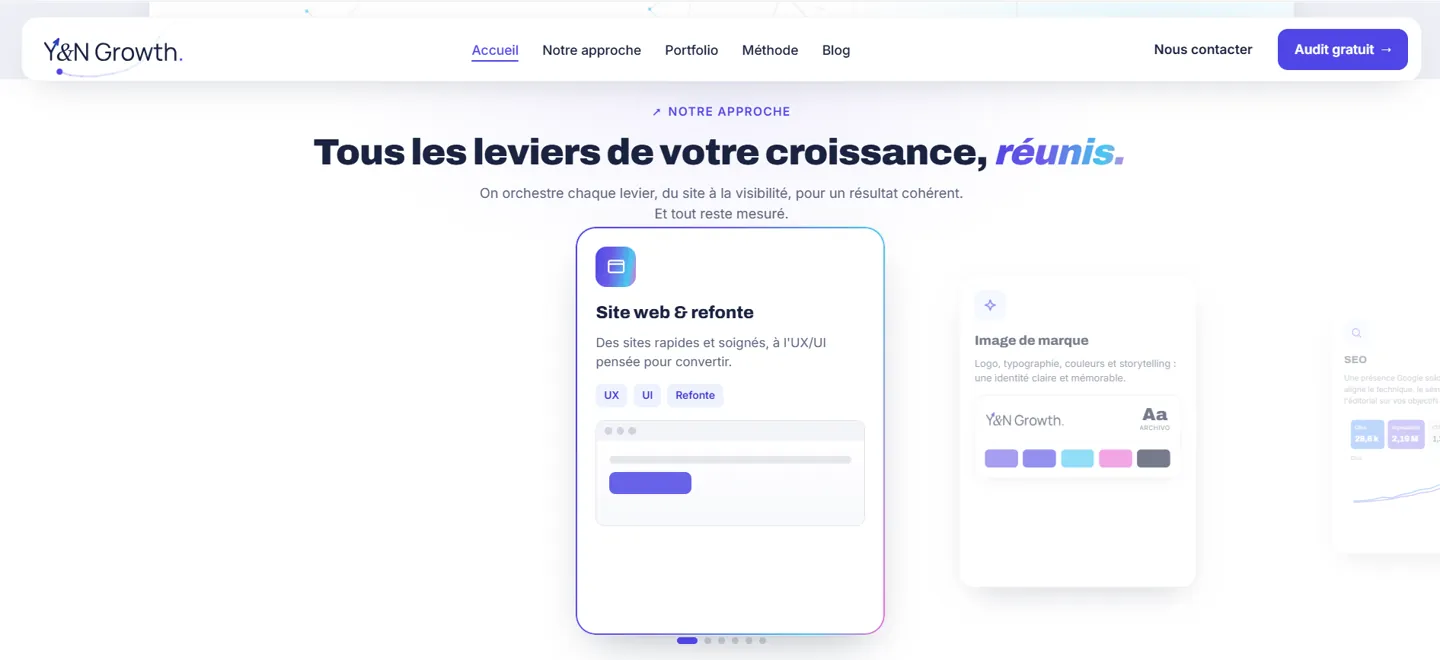 Y&N Growth, section Notre approche